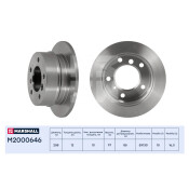Диск тормозной Marshall, арт. M2000646