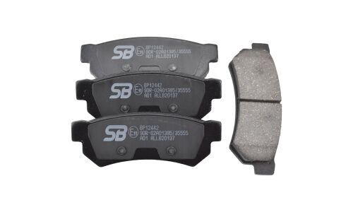 Колодки тормозные дисковые SB NAGAMOCHI, задние, комплект на ось (4 шт), арт. BP12442