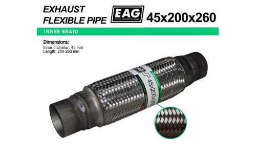 Гофра глушителя Euroex, Innerbraid, 45x200x260мм, 3-слойная, арт. 45x200x260/3
