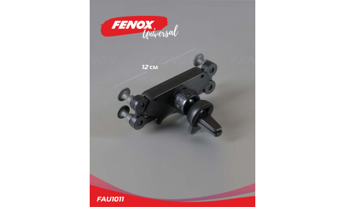 Держатель для телефона Fenox, в дефлектор, гравитационный, чёрный, арт. FAU1011