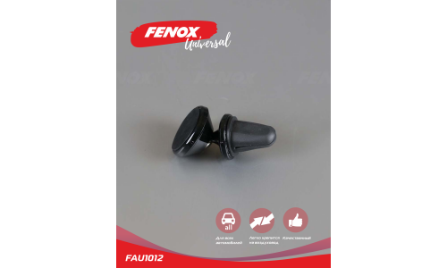 Держатель для телефона Fenox, в дефлектор, магнитный, поворотный, чёрный, арт. FAU1012