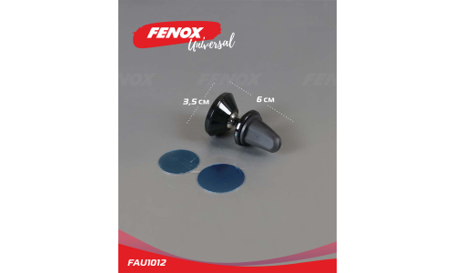 Держатель для телефона Fenox, в дефлектор, магнитный, поворотный, чёрный, арт. FAU1012