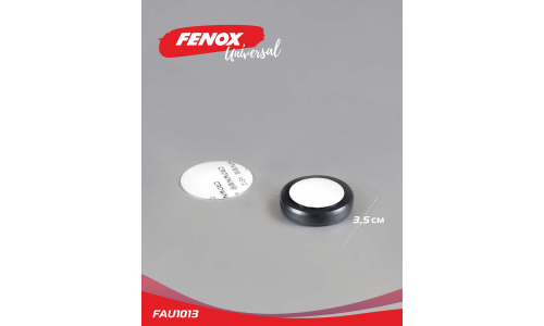 Держатель для телефона Fenox, на двустороннем скотче, магнитный, чёрный, арт. FAU1013