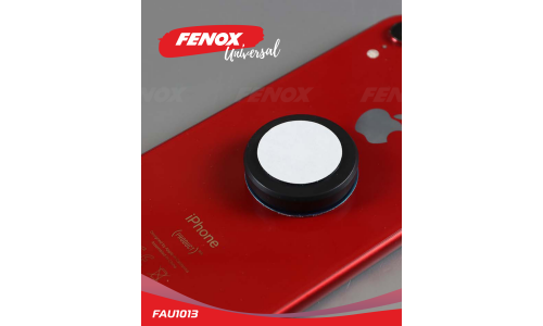 Держатель для телефона Fenox, на двустороннем скотче, магнитный, чёрный, арт. FAU1013