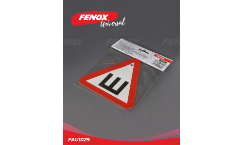 Знак Fenox «Шипы», внутренний, на присоске, треугольный, 150x150мм, арт. FAU1025