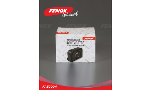 Вентилятор в салон Fenox Auto Fan, питание от солнечной батареи, крепление на боковое стекло, арт. FAE2004