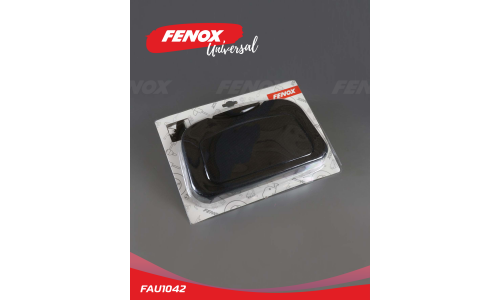 Подстаканник-столик Fenox, на подголовник переднего кресла, складной, 2 слота, чёрный, арт. FAU1042