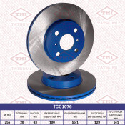 Диск тормозной Tatsumi, передний, арт. TCC1076