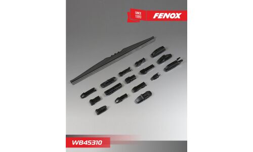 Щётка стеклоочистителя Fenox 450мм (18") каркасная, зимняя, 15 переходников, 1 шт, арт. WB45310