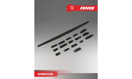 Щётка стеклоочистителя Fenox 650мм (26") каркасная, зимняя, 15 переходников, 1 шт, арт. WB65310