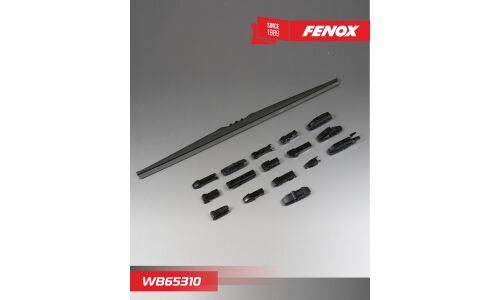 Щётка стеклоочистителя Fenox 650мм (26") каркасная, зимняя, 15 переходников, 1 шт, арт. WB65310