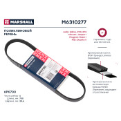 Ремень поликлиновой Marshall, арт. M6310277