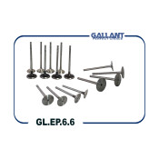 Комплект клапанов двигателя Gallant, 8 впускных + 8 выпускных, арт. GL.EP.6.6