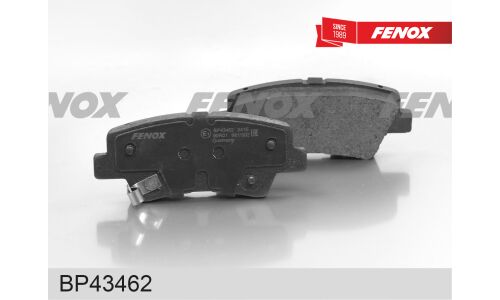 Колодки тормозные дисковые Fenox, задние, комплект на ось (4 шт), арт. BP43462