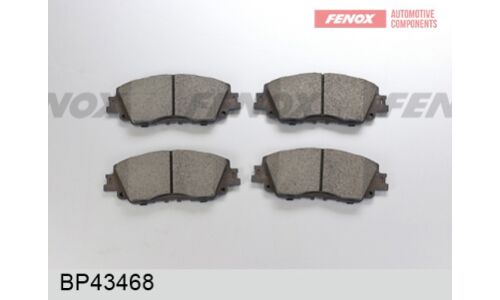 Колодки тормозные дисковые Fenox, передние, комплект на ось (4 шт), арт. BP43468