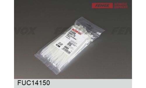 Хомут пластиковый (стяжка) Fenox, 4x150мм, белый, комплект 100 шт, арт. FUC14150