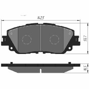 Колодки тормозные дисковые Febest, передние, комплект на ось (4 шт), арт. 0101-GSV70F