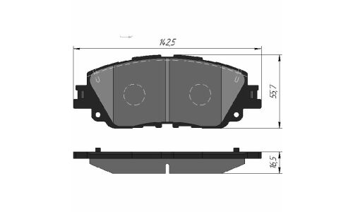 Колодки тормозные дисковые Febest, передние, комплект на ось (4 шт), арт. 0101-GSV70F