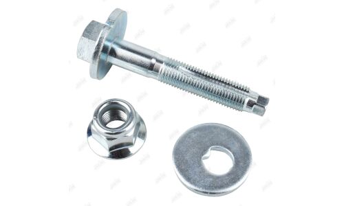 Комплект болта регулировочного (эксцентрика) JIKIU BBK43001, для Nissan/Renault (OEM 01223-00Q2D_KIT, 01436-00Q2G_KIT, 54473-00Q0A_KIT) (+гайка, шайба)