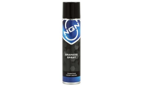 Смазка аэрозольная NGN Graphite Spray, многоцелевая, графитная, аэрозоль 400мл, арт. V0060