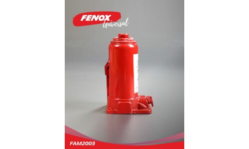 Домкрат гидравлический бутылочный Fenox, 2000кг, подъём 150–345мм, арт. FAM2003