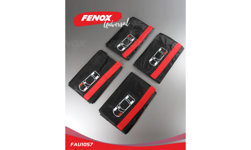 Набор чехлов на колеса R18-22 комплект 4 шт., цвет черный/оранжевый Fenox, арт. FAU1057