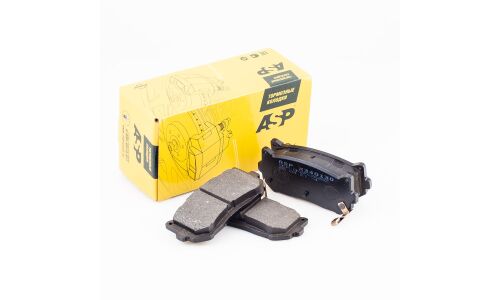 Колодки тормозные дисковые ASP, задние, комплект на ось (4 шт), арт. K340130