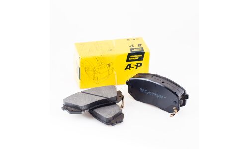 Колодки тормозные дисковые ASP, передние, комплект на ось (4 шт), арт. K340229