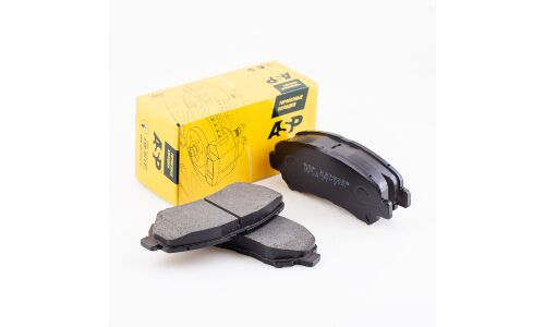 Колодки тормозные дисковые ASP, передние, комплект на ось (4 шт), арт. K370228