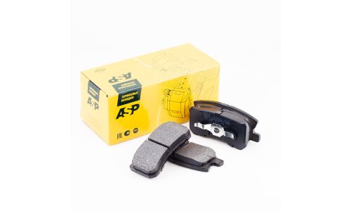 Колодки тормозные дисковые ASP, задние, комплект на ось (4 шт), арт. K360106