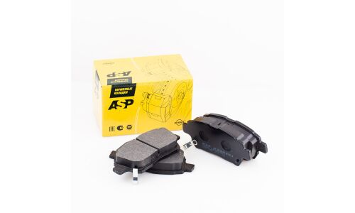 Колодки тормозные дисковые ASP, передние, комплект на ось (4 шт), арт. K300201