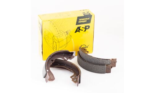 Колодки тормозные барабанные ASP, комплект на ось (4 шт), арт. K340125
