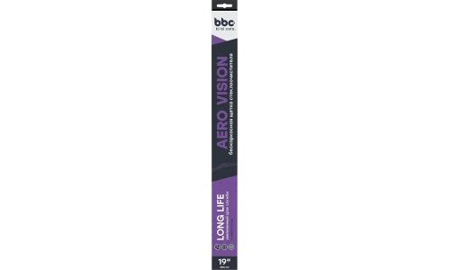 Щётка стеклоочистителя BiBiCare 480мм (19") бескаркасная, всесезонная, крепление J-Hook, 1 шт, арт. 4904