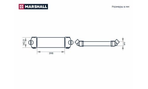 Радиатор интеркулера Marshall, арт. M4982004