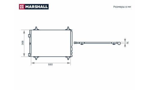 Радиатор кондиционера Marshall, арт. M4991071