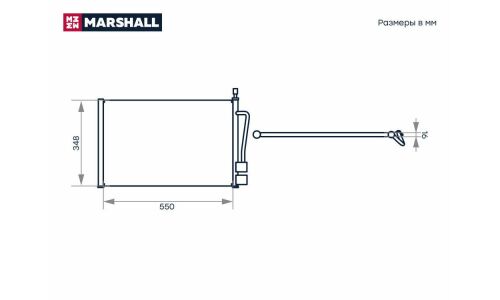 Радиатор кондиционера Marshall, арт. M4991073
