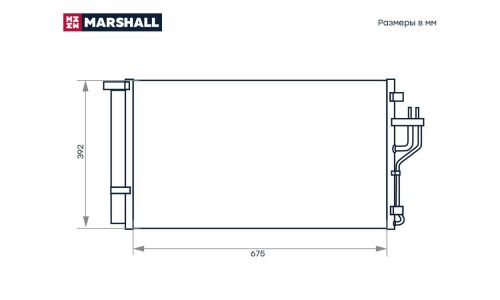 Радиатор кондиционера Marshall, арт. M4991082