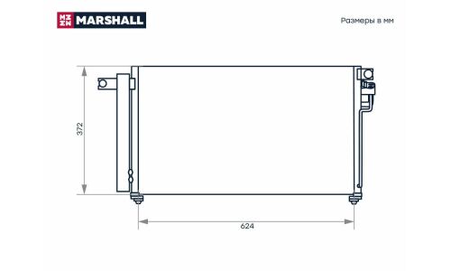 Радиатор кондиционера Marshall, арт. M4991075