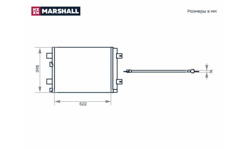 Радиатор кондиционера Marshall, арт. M4991049