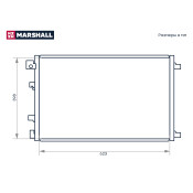 Радиатор кондиционера Marshall, арт. M4991081