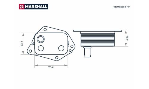 Радиатор масляный Marshall, арт. M4991099
