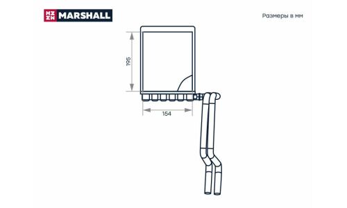Радиатор отопителя Marshall, арт. M4991106