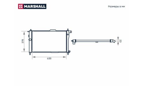 Радиатор охлаждения двигателя Marshall, арт. M4991015