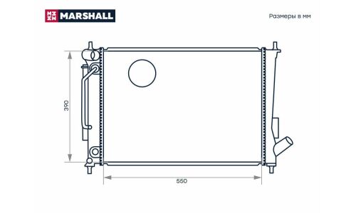 Радиатор системы охлаждения Marshall, арт. M4991042