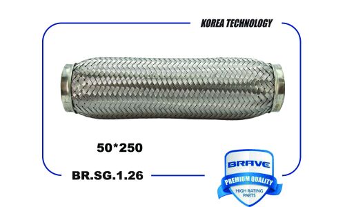 Гофра глушителя Brave, Interlock, 50x250мм, арт. BR.SG.1.26