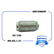 Гофра глушителя Brave, Interlock, 50x150мм, арт. BR.SG.1.31