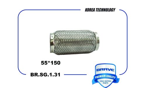Гофра глушителя Brave, Interlock, 50x150мм, арт. BR.SG.1.31