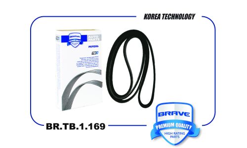 Ремень поликлиновой Brave, арт. BR.TB.1.169
