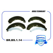 Колодки тормозные дисковые Brave, задние, комплект на ось (4 шт), арт. BR.BS.1.14