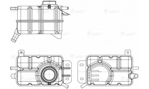 Бачок расширит. охл. жидкости для а/м Chevrolet Aveo (02-) Luzar, арт. LET 0581
